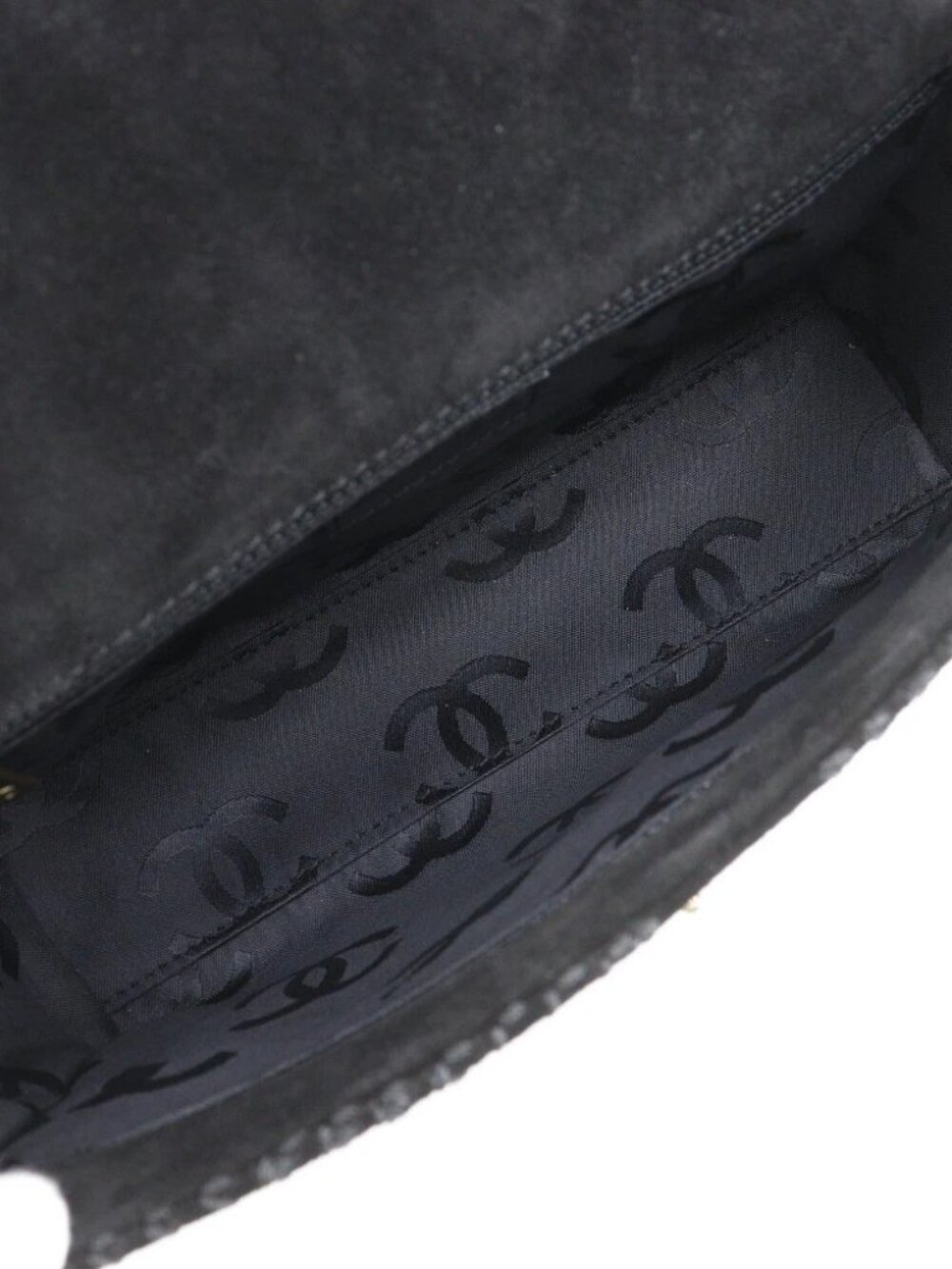 CHANEL Wild stitch Shoulder Bag A19343Y02640 black Suede Women - Picture 5 of 12